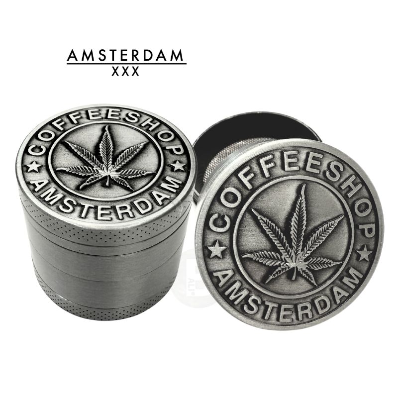 【BALI🍄】阿姆斯特丹 CoffeeShop 研磨器 4層碎草器 金屬Grinder 濾粉 現貨速出