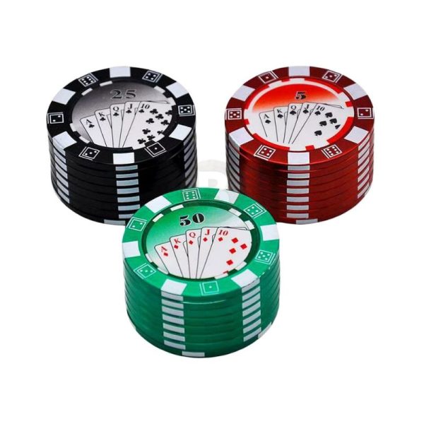 【BALI🍄】德州撲克研磨器 42mm 3 層金屬研磨器｜Chips Grinder