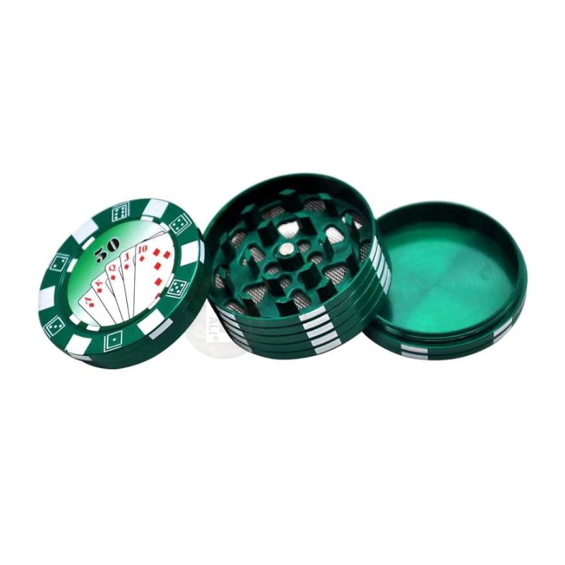 30 【BALI🍄】德州撲克研磨器 42mm 3 層金屬研磨器|Chips Grinder