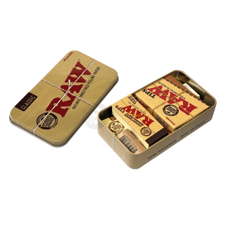 45 【BALI🍄】西班牙 RAW 保濕收納盒 防潮密封 耐摔金屬盒 台灣現貨