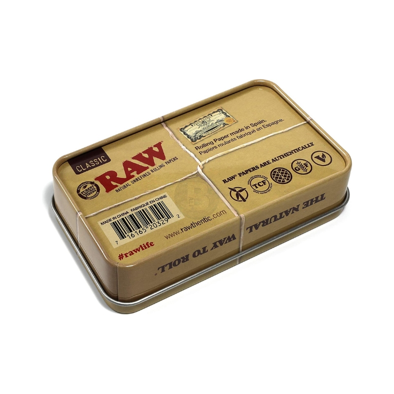 46 【BALI🍄】西班牙 RAW 保濕收納盒 防潮密封 耐摔金屬盒 台灣現貨