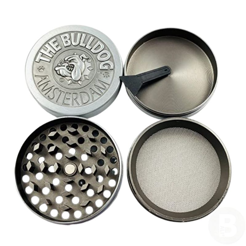 【BALI🍄】阿姆斯特丹 4 層鬥牛犬研磨器｜Grinder 送濾網｜420 Chill 隨身 台灣現貨