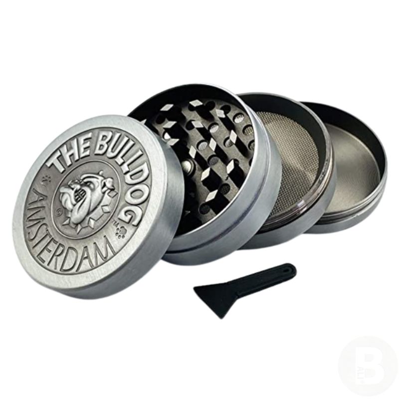 【BALI🍄】阿姆斯特丹 4 層鬥牛犬研磨器｜Grinder 送濾網｜420 Chill 隨身 台灣現貨