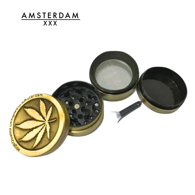 【BALI🍄】阿姆斯特丹 4 層金屬研磨器｜grinder｜可拆卸設計｜台灣現貨