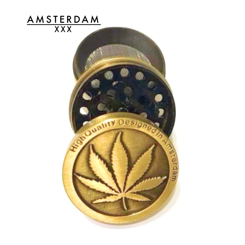 【BALI🍄】阿姆斯特丹 4 層金屬研磨器｜grinder｜可拆卸設計｜台灣現貨